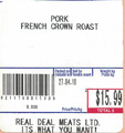 Real Deal Meats brand pork products