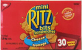 Christie - « Mini Ritz Sandwiches » – saveur de fromage - 30 x 42
