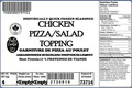 Glacial Treasure - Chicken Pizza/Salad Topping  (Halal) Product ID: 73714