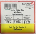 Safeway - « Curried Chicken Salad with Raisins »