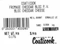 Coaticook Fromage Cheddar Bloc P.V.