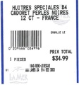 Les Huîtres Cadoret â La Perle Noire - Huitres speciales #4 Cadoret Perles Noires 12 CT â France