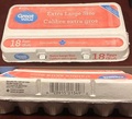Great Value â Extra Large Size Eggs (18 eggs)
