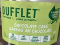Dufflet â « À base de plantes gâteau au chocolate » â 550 grammes (étiquette)
