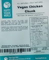 Happy Veggie World - Morceau de poulet végétalien - 3 kilogrammes