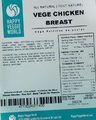 Happy Veggie World - Vege Chicken Breast - 3 kilograms