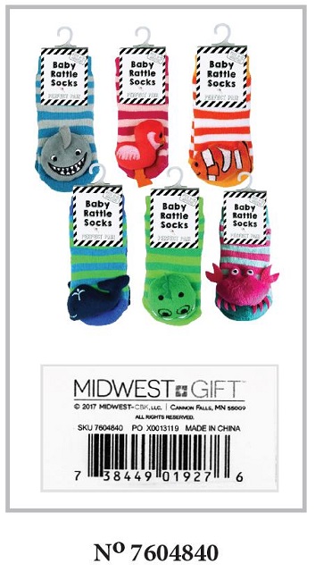 Midwest-CBK rappelle les chaussettes pour bébés Midwest Gift | SGC RAS