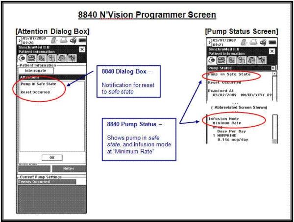 Low Battery Reset - 8840 N'Vision Programmer Screen