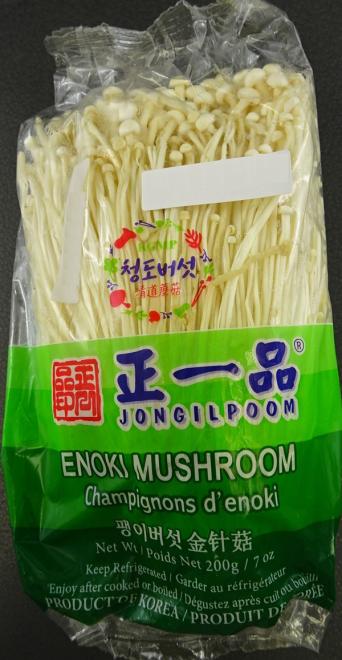 Jongilpoom brand Enoki Mushroom recalled due to Listeria monocytogenes