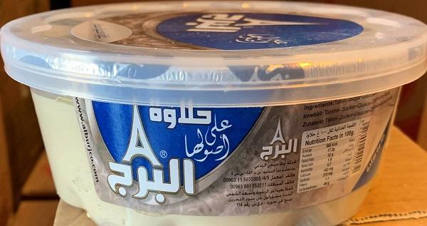 AlBurj brand Tahina and Halawa recalled due to Salmonella