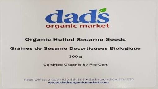 dad's organic market - « Graines de Sesame Decortiquees Biologique » - 300 g