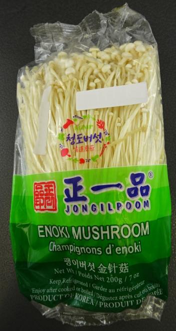 Jongilpoom – Enoki Mushroom – 200 grams (front)