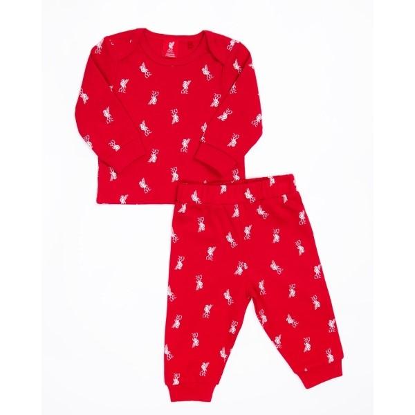 Ensemble de pyjama pour bébé avec chandail à manche longue et pantalon LFC Baby rouge
