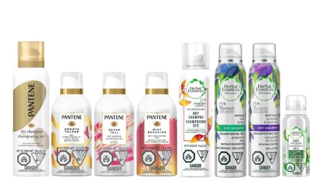 Herbal Essences and Pantene Aerosol Dry Conditioner Spray products and Aerosol Dry Shampoo Spray products Recalled Due to Detection of Benzene