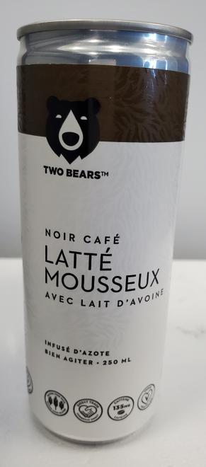 Two Bears Black Coffee Frothed Latte French Front