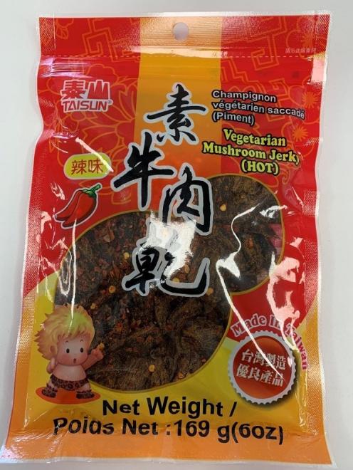 Taisun - Vegetarian Mushroom Jerky (Hot) - 169 grams