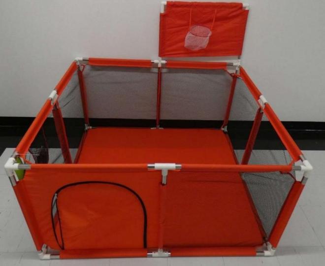 Portable Baby Tent Playpen with Basketball Hoop