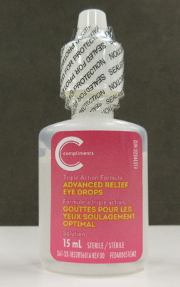 Compliments Advanced Relief Eye Drops, 15 mL (bottle)