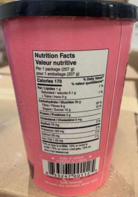 Revive Superfoods Heart Beet Smoothie - Nutrition Facts