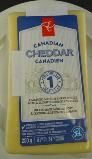 PC brand Canadian Cheddar Cheese - 250g