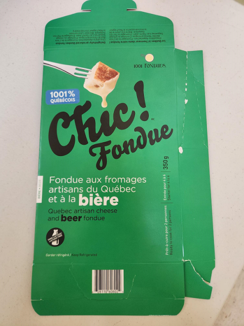 Chic! Fondue Fondue aux fromages artisans du Québec et à la bière - 350g