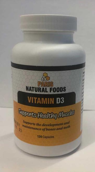 Paris Natural Foods Vitamin D3 (10,000 IU)
