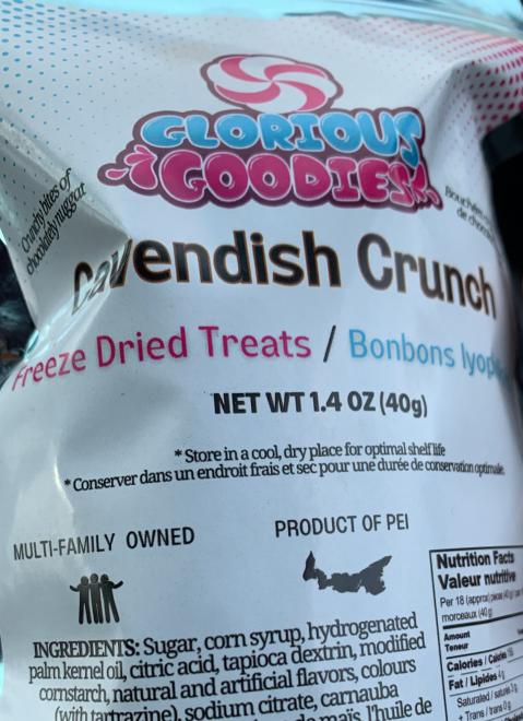 Glorious Goodies - Cavendish Crunch - Bonbons lyophilisés - 40 g - Avant