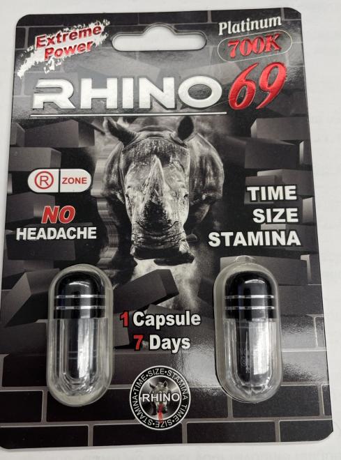 Rhino 69 Platinum 700k, front