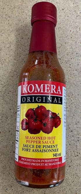 Komera Original - Seasoned Hot Pepper Sauce - 148 mL - Front