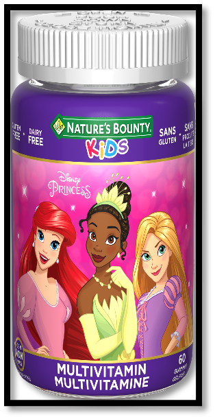 Nature’s Bounty Kids Disney Princess (60 gummies)