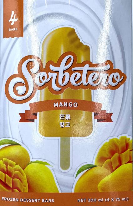 Sorbetero - Baton deserowy Frozen Mango - 300 ml - Przód