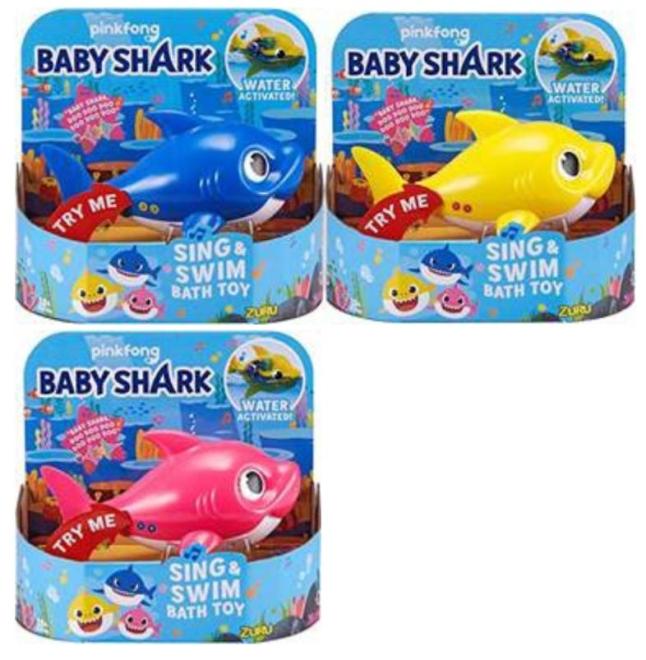 Jouet de bain requins BABY SHARK-nage tout seul au contact de l'eau grace à  ses capteurs-mélodie Baby Shark - Super U, Hyper U, U Express 