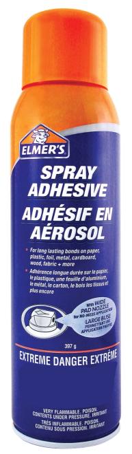 Expanded Recall: Elmer's® Spray Adhesive & Elmer's® Craftbond Multi-Purpose Spray  Adhesive recalled due to improper labelling - Canada.ca
