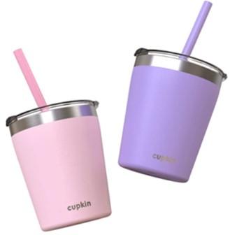 Gobelets pour enfants en acier inoxydable à double paroi de CUPKIN (8 onces)