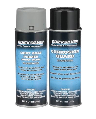Quicksilver Corrosion Guard and Quicksilver Light Gray Primer