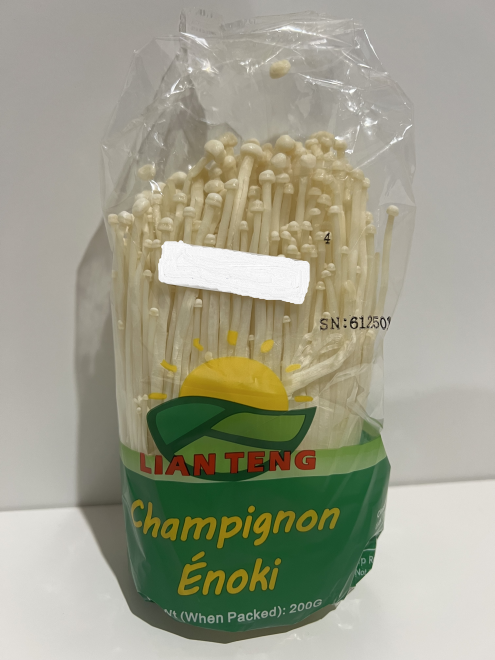 Lian Teng Brand Enoki Mushroom Front