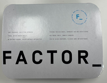 Factor- Poulet au pest et au parmesan - 325g - Avant