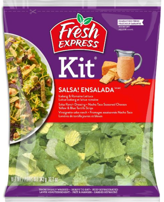 Fresh Express - Salsa! Ensalada Salad Kit - 343 g - Front
