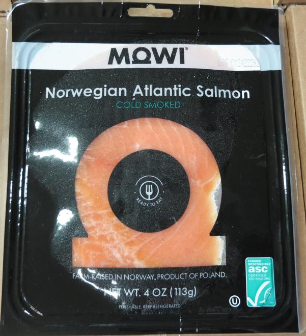 Mowi - Norwegian Atlantic Salmon - Cold Smoked - 113 g - Front