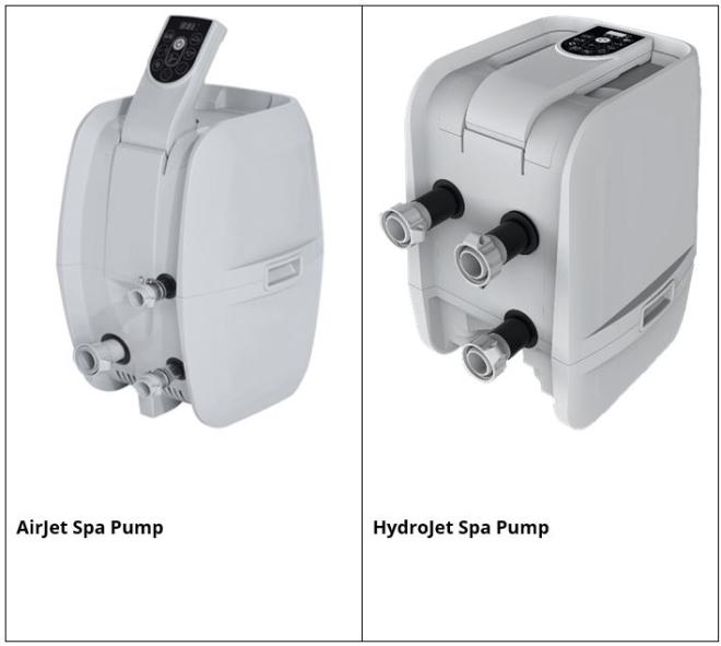 AirJet Spa Pump and HydroJet Spa Pump