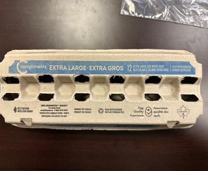 Compliments - Extra Large Size White Eggs - 12 eggs - Top