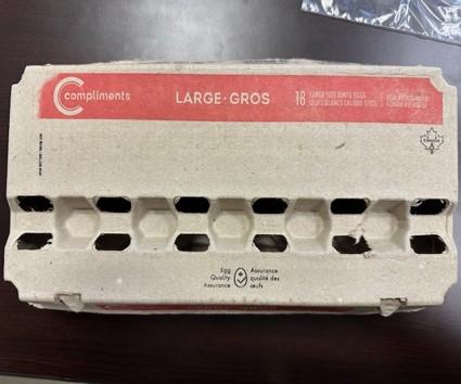 Compliments - Large Size White Eggs - 18 eggs - Top