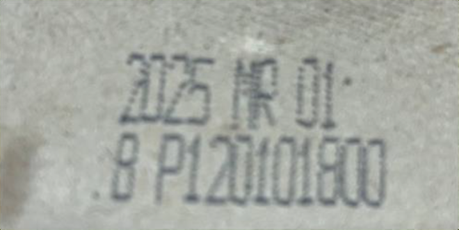 Example #1 - Best Before Date