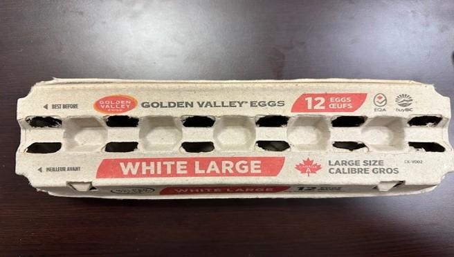 Golden Valley Eggs - Œufs « White » Calibre Gros - 12 œufs - Haut