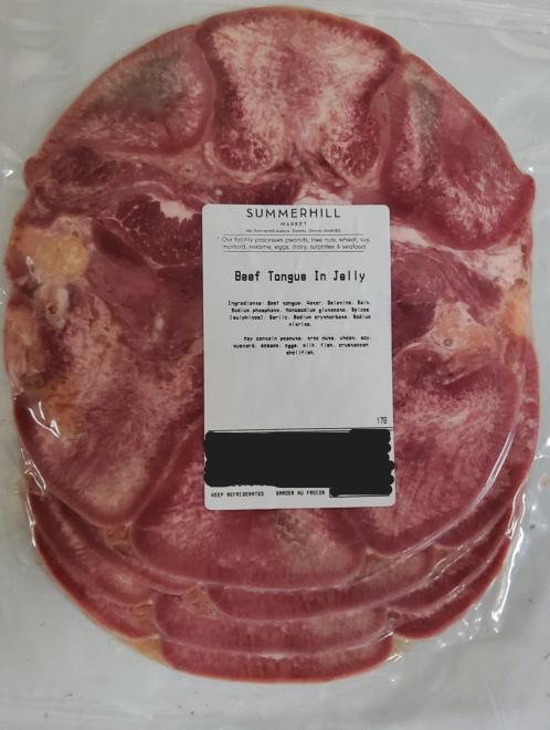 Summerhill Market - Langue de boeuf en gelée (tranchée) - Étiquette