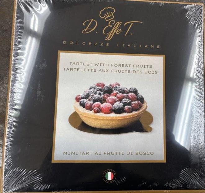 D Effe T - Tartelette aux fruits des bois - étiquette à l'intérieur (avant)