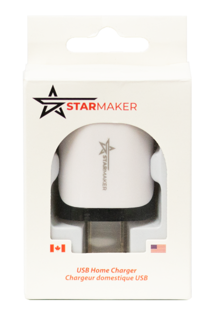 Starmaker USB-A Wall Charger - Packaging