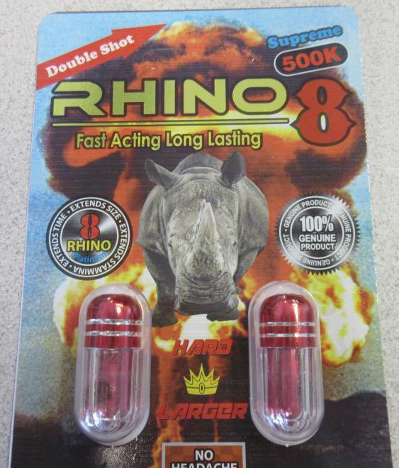 Rhino 8 Supreme 500K Amélioration de la performance sexuelle